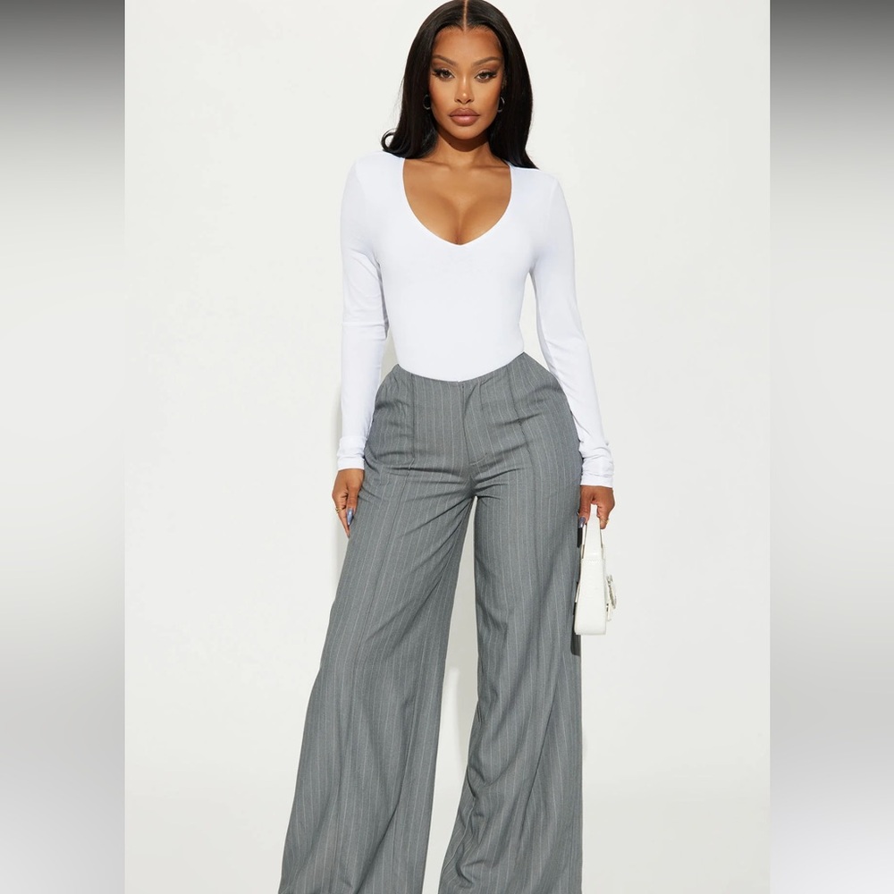 White long sleeve bodysuit